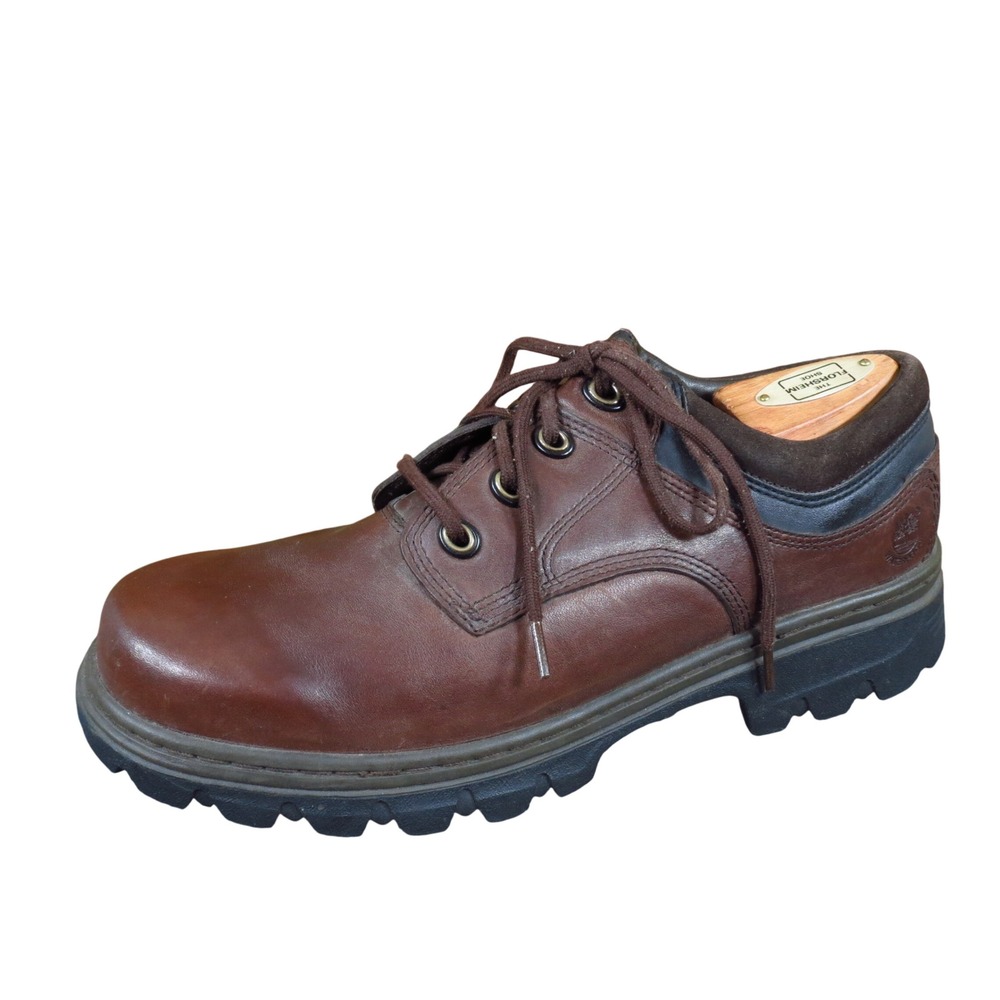 Timberland PRO Titan Mens Oxford Work Shoe 8.5 M Safety Waterproof Brown Leather